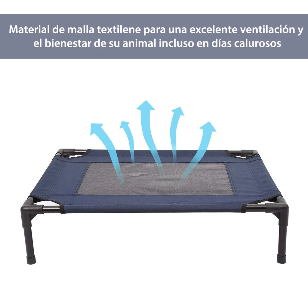 Cama Elevada Perros con Malla Transpirable