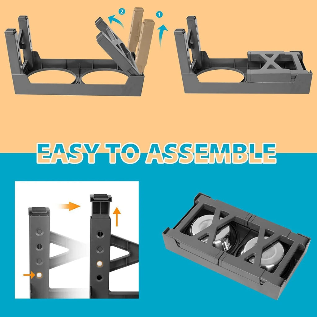 Comedero Elevado Ajustable con Sistema Slow Feeding
