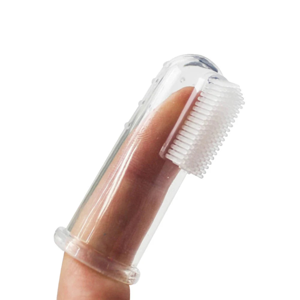 Cepillo Dental de Silicona para Mascotas