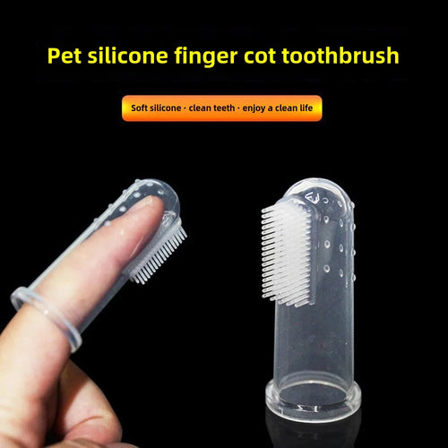 Cepillo Dental de Silicona para Mascotas