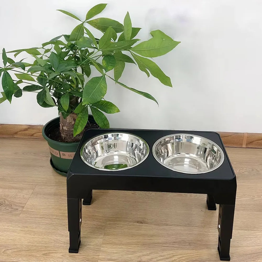 Comedero Elevado Ajustable con Sistema Slow Feeding